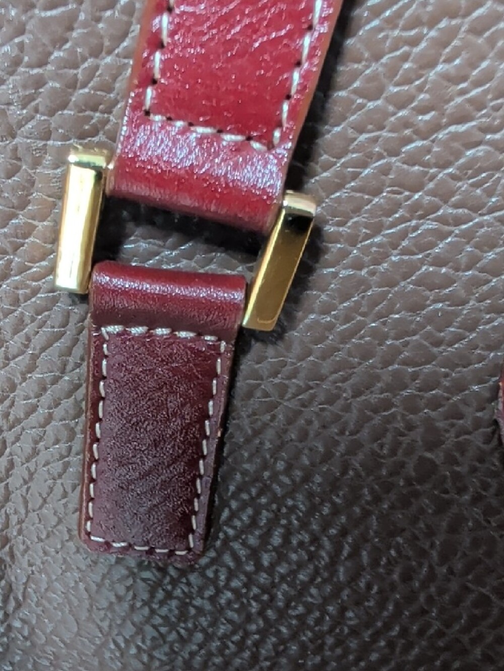 Dooney & Bourke ???? Brown Satchel with Chocolate Brown Trim and Gold Hardware - Picture 7 of 16